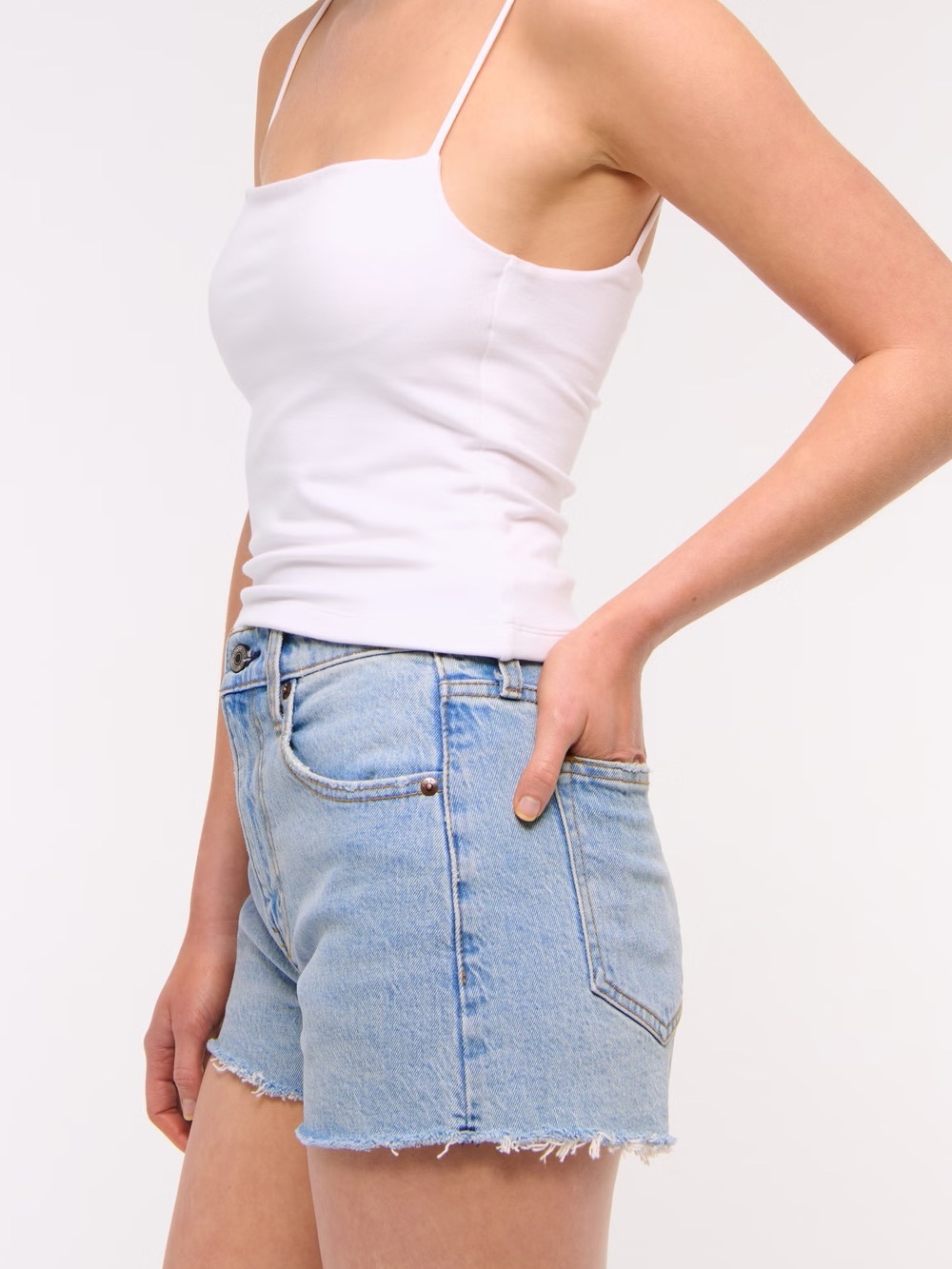 NWT! A&F High Rise Mom Short - Picture 3 of 9